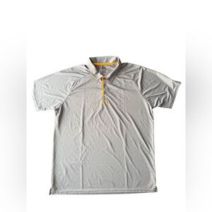 Oakley Gray Polo Shirt with Yellow Accents